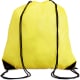 Mochila gymsack personalizada de poliéster 210T amarillo