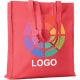 Bolsa compra personalizada de algodón de colores reforzada 140 g/m² rojo