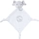 Doudou elefante blanco personalizado con nudos relajantes