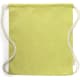 Mochila de cuerdas personalizada algodón reciclado 100% y 120 g/m² amarillo