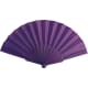 Abanico personalizado para boda de plástico morado