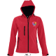 Chaqueta de softshell con capucha de mujer replay women Sols rojo chili