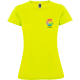 Camiseta tecnica running de mujer Montecarlo Woman Roly 140 amarillo fluor