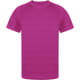 Camiseta técnica deporte transpirable unisex rayas Tecnic Kannur 135 fucsia
