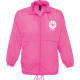 Chubasquero nylon sols con riñonera surf rosa fluor