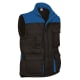 Chaleco acolchado bicolor en sarga Thunder 2 Valento negro/azul royal