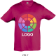 Camiseta manga corta personalizada de niño Regent Kids Sols 150 fucsia