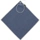 Toalla de golf con bolsillo para pelota poliester RPET 31x31cm Canrock azul marino