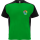 Camiseta técnica de manga corta ranglán de niño Bugatti Roly 140 verde helecho/negro