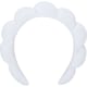 Diadema cabello de poliéster suave para merchandising blanco