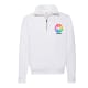 Sudadera media cremallera Fruit Of The Loom 280 blanco