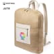 Mochila multiusos personalizada de yute y algodón bicolor