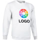 Sudadera clasica personalizada de niño dublin Valento 295 blanco