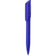Bolígrafo pulsador con clip plano para personalizar azul