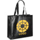 Bolsa non-woven laminado publicitaria brillante de 110 g/m² negro