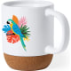 Taza de cerámica y corcho impresa a todo color 360º (420 ml)