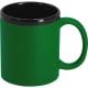 Taza cerámica personalizada con acabado en caucho (320 ml) verde