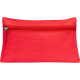 Neceser triangular de poliéster rojo