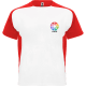 Camiseta técnica de manga corta ranglán de niño Bugatti Roly 140 blanco/rojo