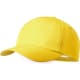 Gorra niño 5 paneles en poliéster RPET  y cierro velcro  amarillo