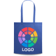 Bolsa feria personalizada de non woven asas largas 80 g/m² azul royal