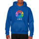 Sudadera con capucha heavy blend Gildan 270 azul royal