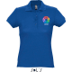 Polo ligero 100% algodon publicitario de mujer passion Sols 170 azul royal