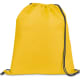 Mochila gymsack personalizada de poliéster 210T amarillo