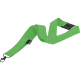 Lanyard eco de poliéster RPET con mosquetón y cierre de seguridad verde
