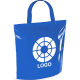 Bolsa nevera en non woven laminado brillante y cierre en velcro azul