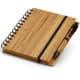 Libreta personalizada ecológica de bambú con bolígrafo 13,5x18 cm natural