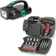 Set de 24 herramientas y linterna