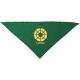 Pañuelo triangular de adulto personalizado de 100x70 cm fiesta Valento verde pradera