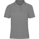 Polo pique fit 100% algodón manga corta de mujer Charles 180 gris