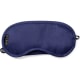 Máscara de viaje con doble elástico en suave poliéster RPET  azul marino