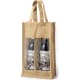 Bolsa ecológica de yute para 2 botellas