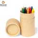 Estuche 13 piezas con 6 ceras de colores 6 lápices y sacapuntas