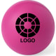 Pelota antiestrés personalizada de colores acabado brillante fucsia
