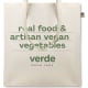 Bolsa de tela personalizada ecológica de algodón orgánico 105 g/m² beige