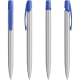 Bolígrafo media clip glacé ecológico personalizado BIC plata/azul
