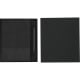 Set PU reciclado con bloc notas y bolígrafo de aluminio reciclado tinta azul negro