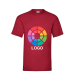 Camiseta manga corta value weight Fruit Of The Loom 165 rojo brillante
