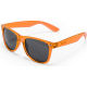 Gafas de sol eco personalizadas RPET montura translúcida uv400  naranja
