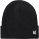 Gorro personalizado de punto en poliéster RPET suave y cálido  negro