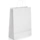 Bolsa de papel kraft personalizada 24 x 31 cm blanco