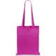 Bolsa de tela publicitaria de algodón 100% y 105 g/m² 36 x 40 cm fucsia