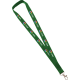 Lanyard publicitario simple 2 cm ancho con mosquetón verde