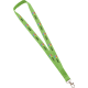 Lanyard publicitario simple 2 cm ancho con mosquetón verde claro