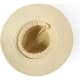 Sombrero de paja en papel con amplia ala personalizable en cinta