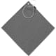 Toalla de golf con bolsillo para pelota poliester RPET 31x31cm Canrock gris